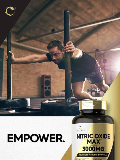 Nitric Oxide Supplement 3000Mg | 120 Capsules | Pre Workout with L-Arginine